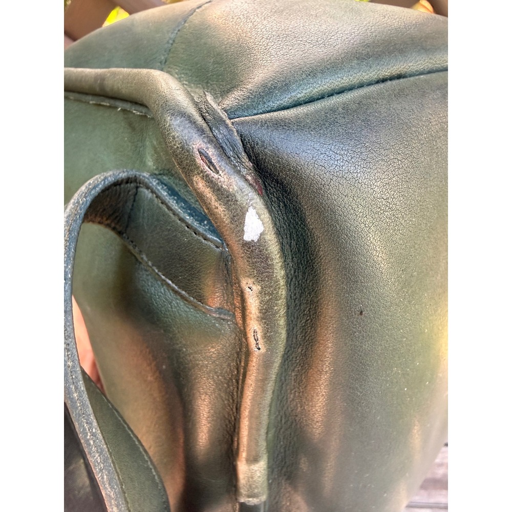 Coach Vintage Bottle Green Daypack Backpack 9960‎ Leather - Picture 7 of 10